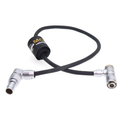Rotatable 0B 2 Pin to Angle 5 Pin Female Power Cable for Teradek ARRI RED SmallHD Paralinx Preston Transvideo Offhollywood Switronix Camera to Portkeys LH5P LH5H Monitor