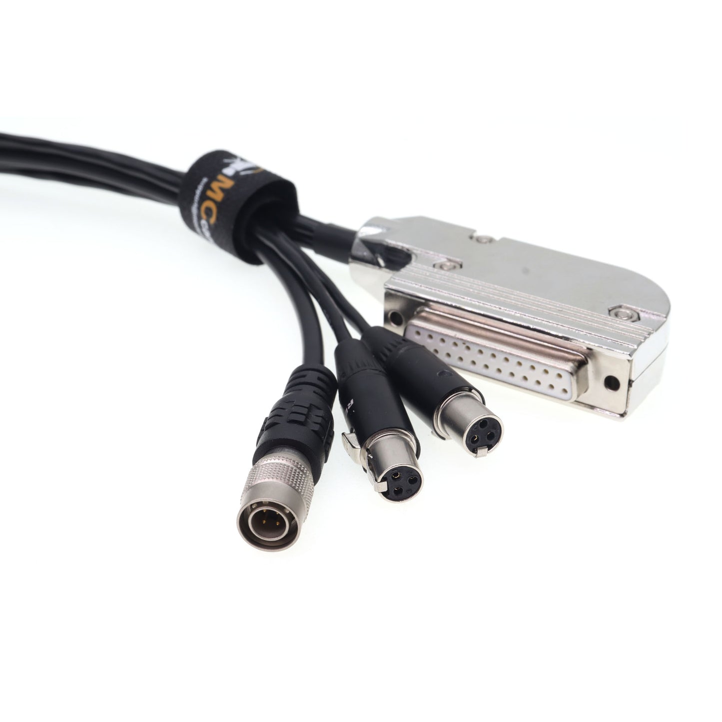 Audio Cable DB25 Female to Two TA3F Mini XLR 3 Pin Female and HRS 4pin Male for Wisycom for Sennheiser Audio LTD receiver