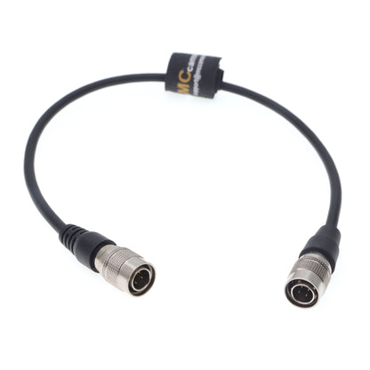 Hirose 4 Pin Male to Male Power Cable for Sound Devices 644 688 Zoom F4 F8 Zaxcom Recorder