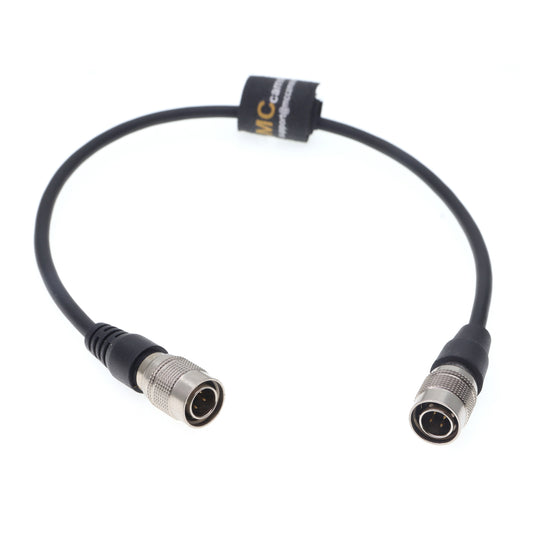 Hirose 4 Pin Male to Male Power Cable for Sound Devices 644 688 Zoom F4 F8 Zaxcom Recorder