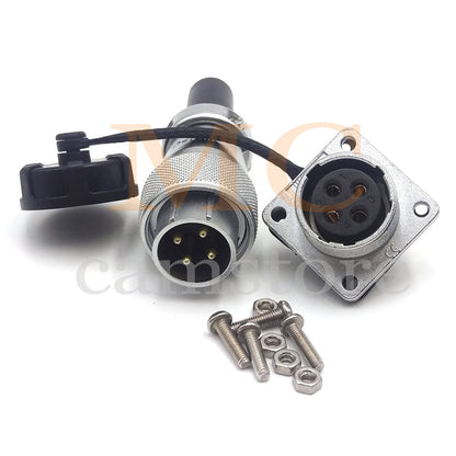 WEIPU WS20 Aviation Connector, 2 3 4 5 6 7 8 9 12 15pin Industrial Electrical Power Cable Plug Socket