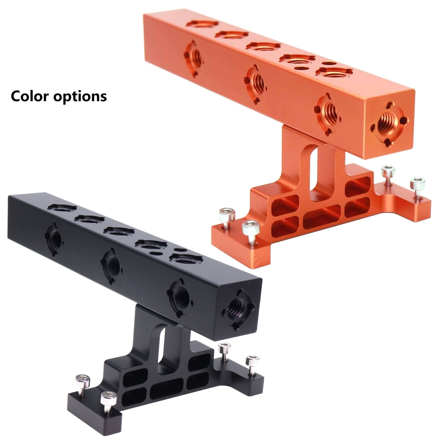 Top Handle, Camera Top Handle Grip, Universal Handle with 5X 3/8''-16 Screw Adapters for DSLR Camera Camcorder Rigs,