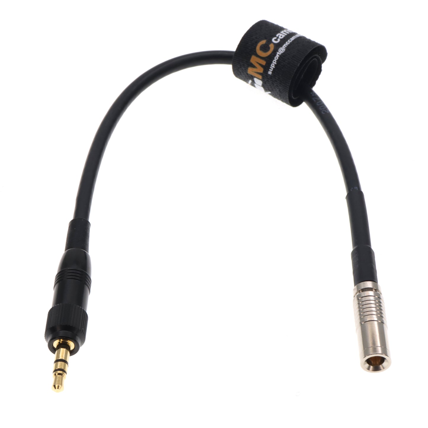 Timecode Cable TRS 3.5mm Locking to DIN 1.0/2.3 for Canon R5C Camera for Deity TC-1