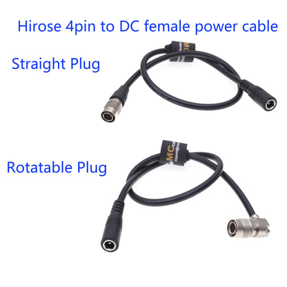 Sound Device ZAXCOM Blackmagic Power Cable From DC2.5 Female to Rotatable Hirose 4pin Male
