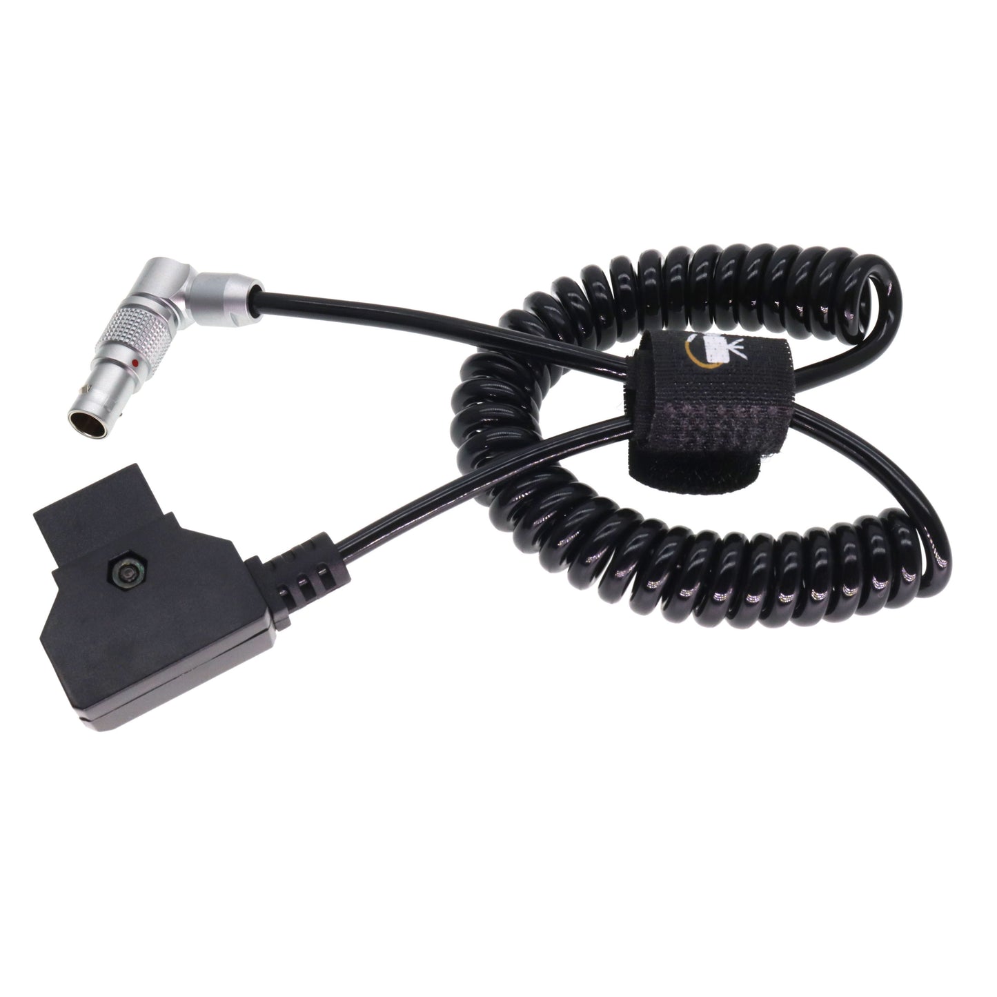 D-TAP to Angle 2 Pin Male Power Coiled Cable Compatible with Anton Bauer Teradek Bond Z Cam ARRI RED DJI TILTA Paralinx Preston Transvideo Offhollywood Switronix Panasonic