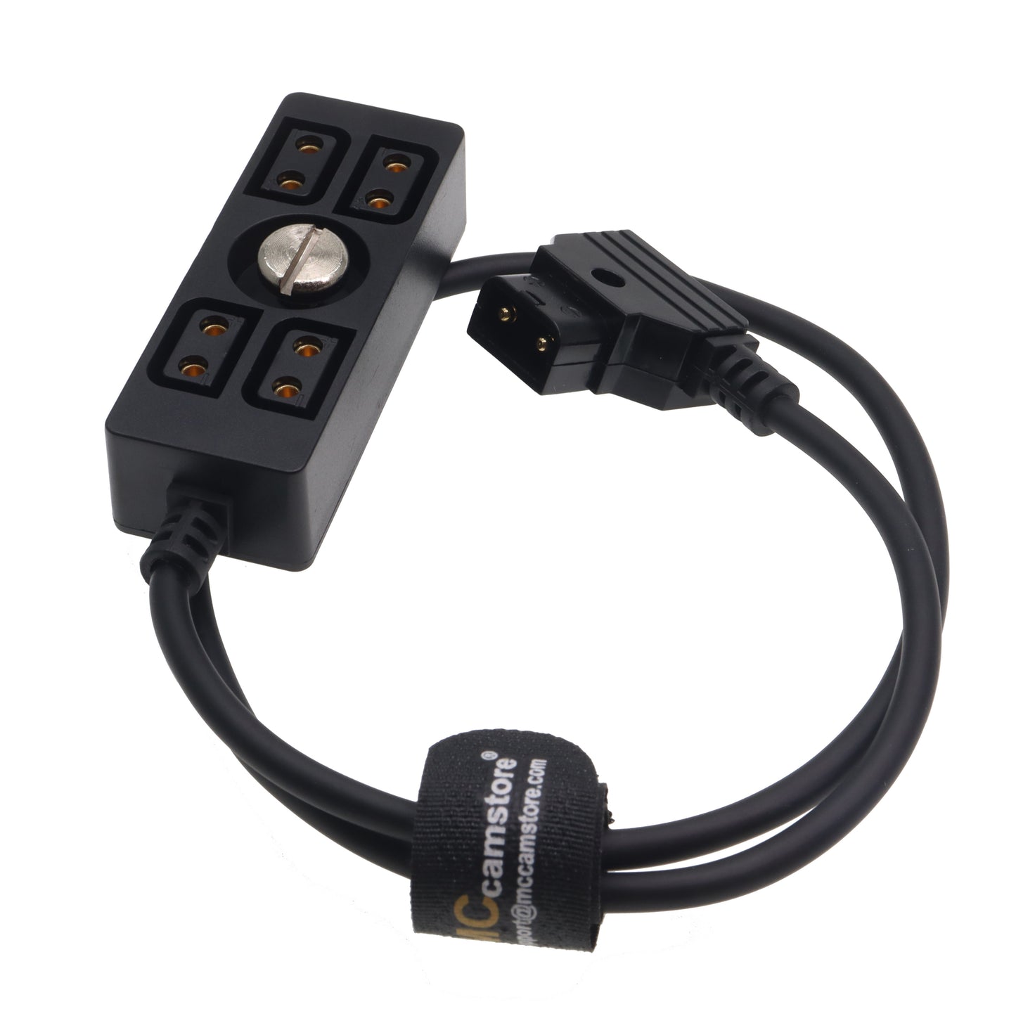 D tap to 4 Port Power Tap P-tap Strip D-tap Splitter Hub Cpmpatible for ARRI RED Teradek SmallHD V-Mount Gold-Mount Steadicam with D-Tap Output with 1/4"-20 Screw