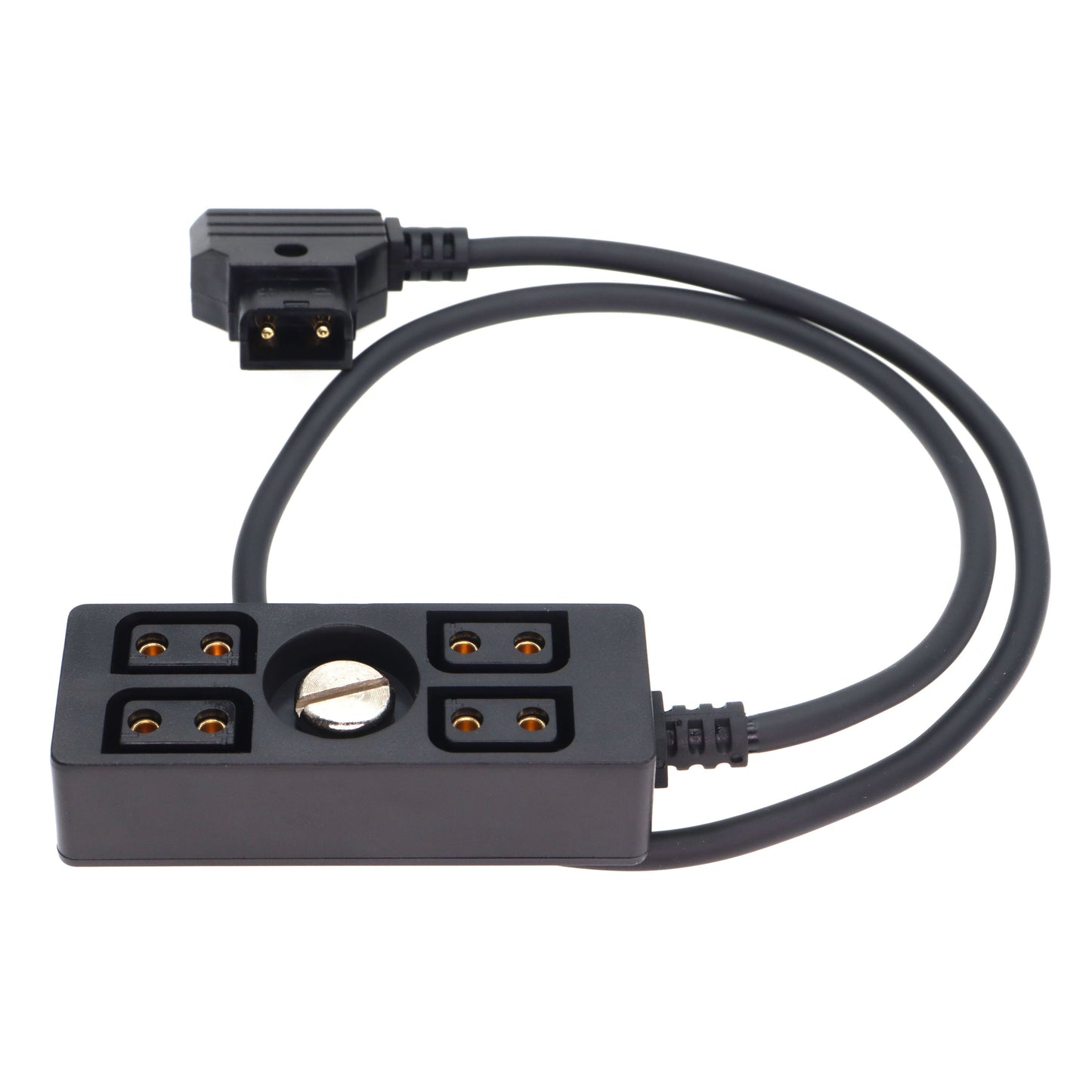 D tap to 4 Port Power Tap P-tap Strip D-tap Splitter Hub Cpmpatible for ARRI RED Teradek SmallHD V-Mount Gold-Mount Steadicam with D-Tap Output with 1/4"-20 Screw