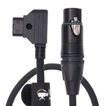 XLR 4 Pin Female to D Tap Power Cable for Sony Venice F55 SXS Camera for Practilite 602 DSLR Camcorder