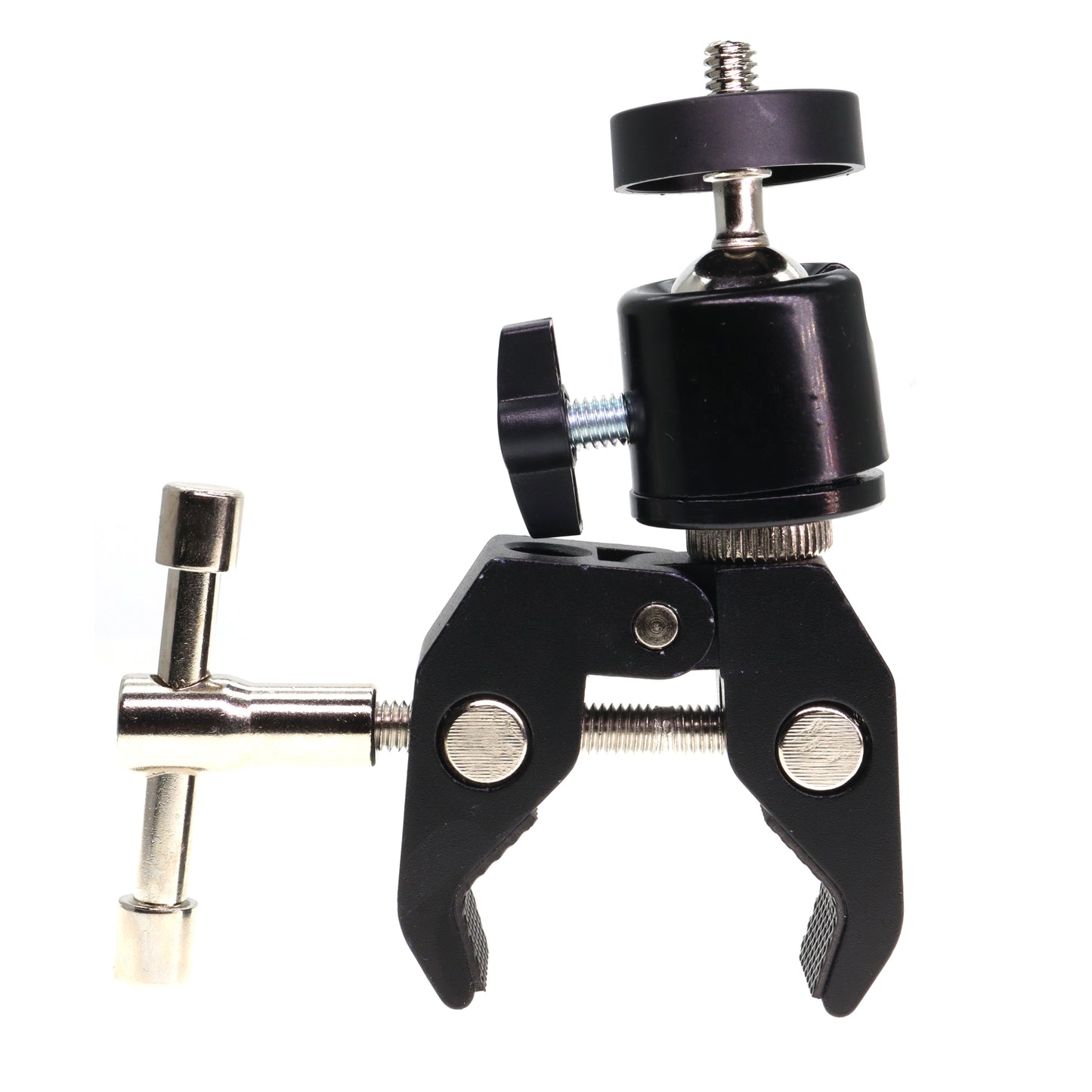 Camera Clamp Bracket Articulating Friction Ball-Head 1/4-20 3/8-16 for Camera, Light, Monitor, Webcam Cell-Phone or Action Camera 1.5kg, for Table, Tube