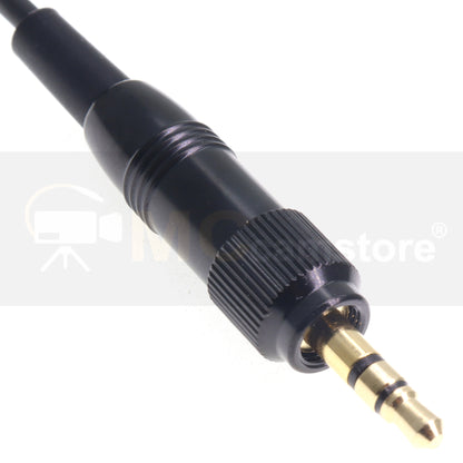 Locking 3.5mm TRS Audio Cable for Sennheiser Mic Wireless Receiver TASCAM Digital Audio Recorder