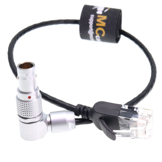 RED Camera Gig-E DSMC Rotatable EXT 9-pin TO Cat5e Ethernet RJ45 Connector for Data Transmission Through Teradek COLR