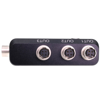 Hirose 4Pin Female 3 Way Splitter Adapter 1 in 3 Out Distributor for Zoom F8 /F4 Mixer Sound Devices 442 688 664 for Wisycom Zoom Lectrosonics