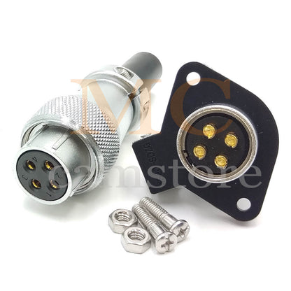 WEIPU WS20 Aviation Connector, 2 3 4 5 6 7 8 9 12 15pin Industrial Electrical Power Cable Plug Socket