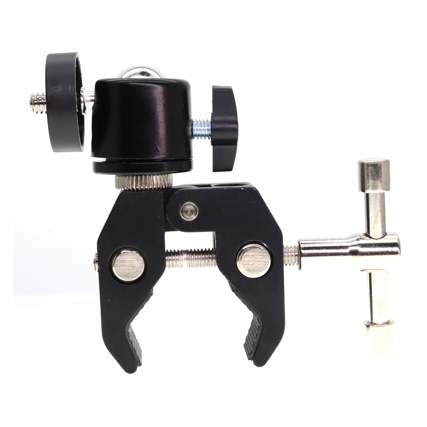 Camera Clamp Bracket Articulating Friction Ball-Head 1/4-20 3/8-16 for Camera, Light, Monitor, Webcam Cell-Phone or Action Camera 1.5kg, for Table, Tube