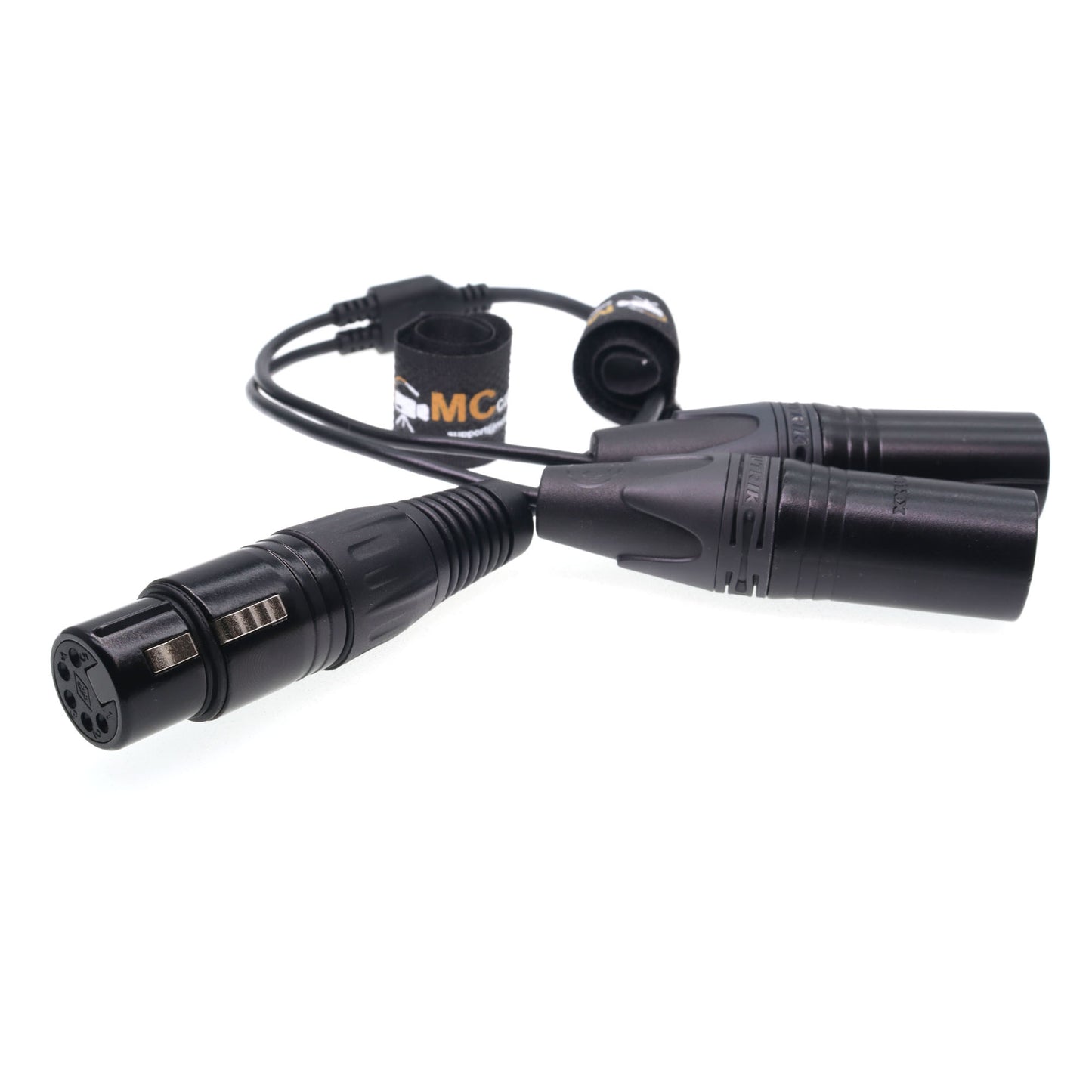 Audio Y Cable XLR 5pin Female to Dual XLR 3pin Male for ARRI Alexa Amira Camera