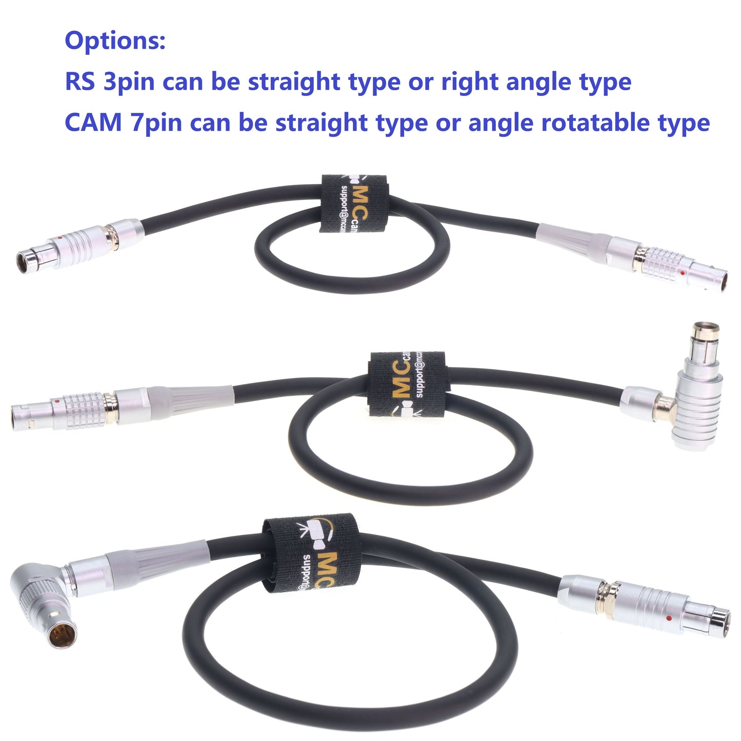 RS 3pin to CAM 7pin (5+2) Run Stop Cable for ARRI Cforce RF Motor/Cmotion cRRO Motor CAM for Sony Venice CineAltaV Camera