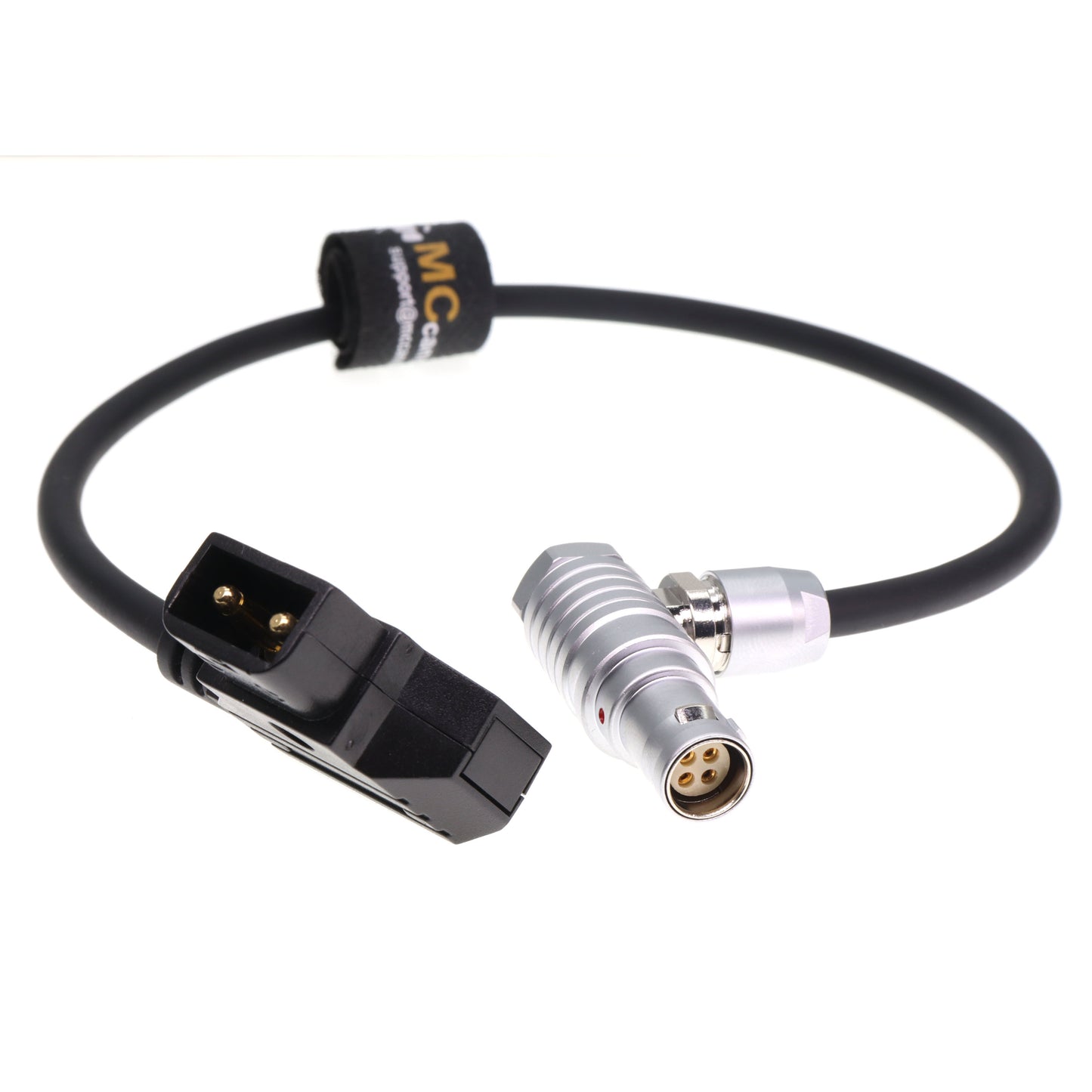 D-TAP to FHK 1B 4 Pin Right Angle Female Power Cable for Canon C300 Mark II C200 Camera