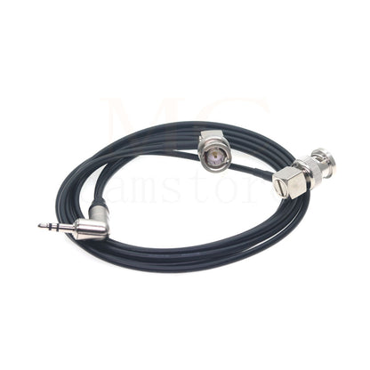 3.5 audio plug to 2 BNC Timecode Cable for ZOOM F6 Time code input and output cable