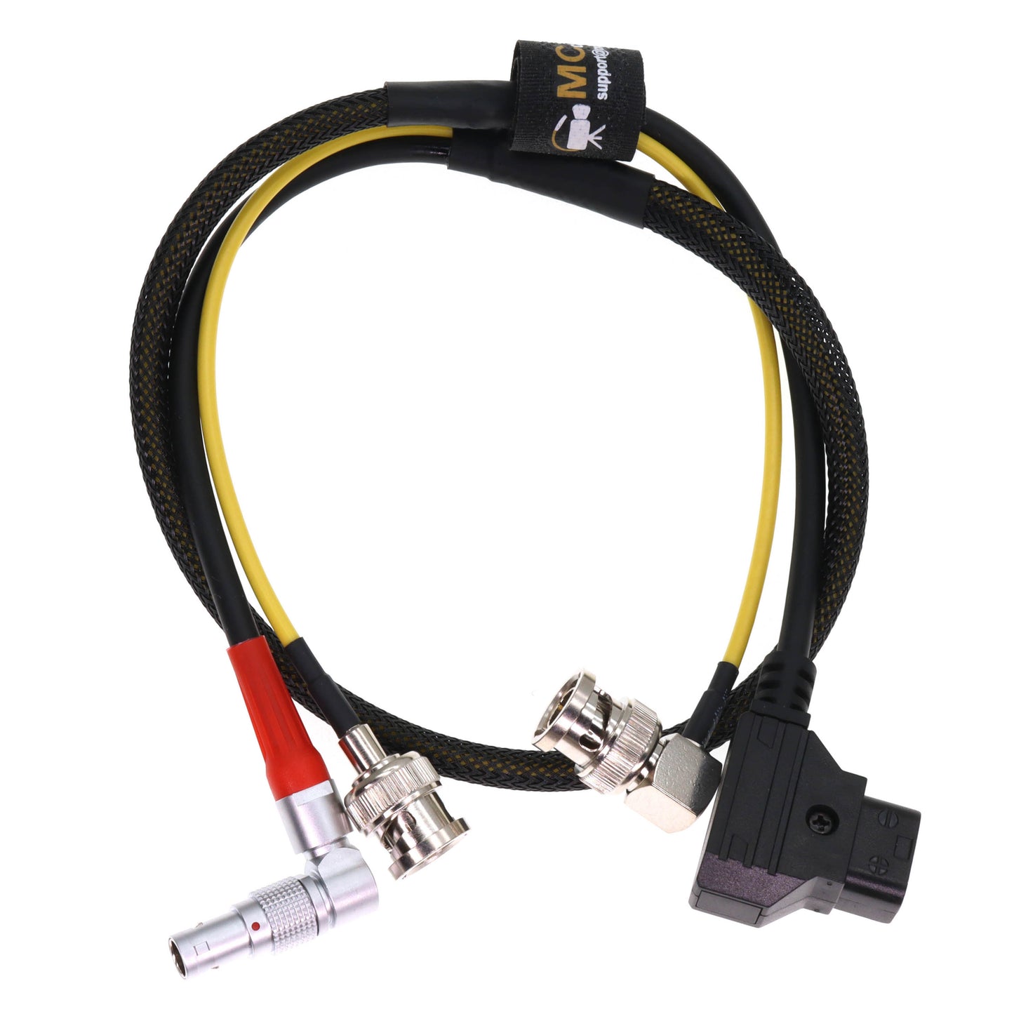 D-tap to 0B Rotatable 4Pin Male Power Cable + SDI Coaxial Cable for ARRI LBUS FIZ Cforce Mini Lens Motor AMC-1 Motor Controller, 2 in 1