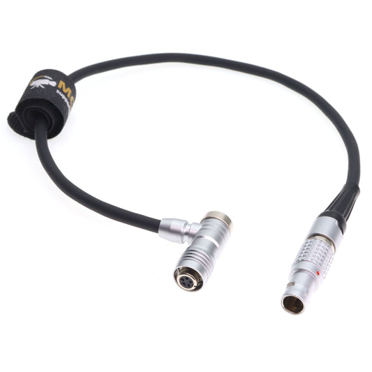 Rotatable 0B 2 Pin to Angle 5 Pin Female Power Cable for Teradek ARRI RED SmallHD Paralinx Preston Transvideo Offhollywood Switronix Camera to Portkeys LH5P LH5H Monitor
