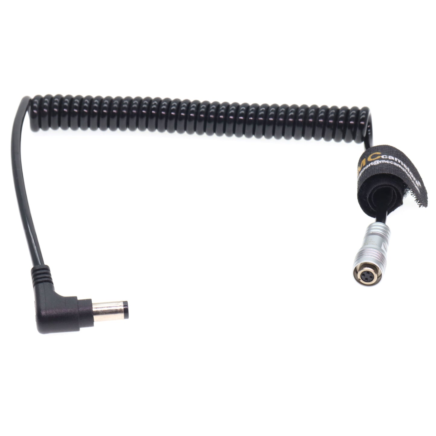 DC to 4Pin Female Connector Power Coiled Cable for Portkeys BM5/BM5WR/BM7/HS7T/HH7 monitor