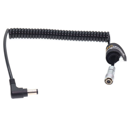 DC to 4Pin Female Connector Power Coiled Cable for Portkeys BM5/BM5WR/BM7/HS7T/HH7 monitor