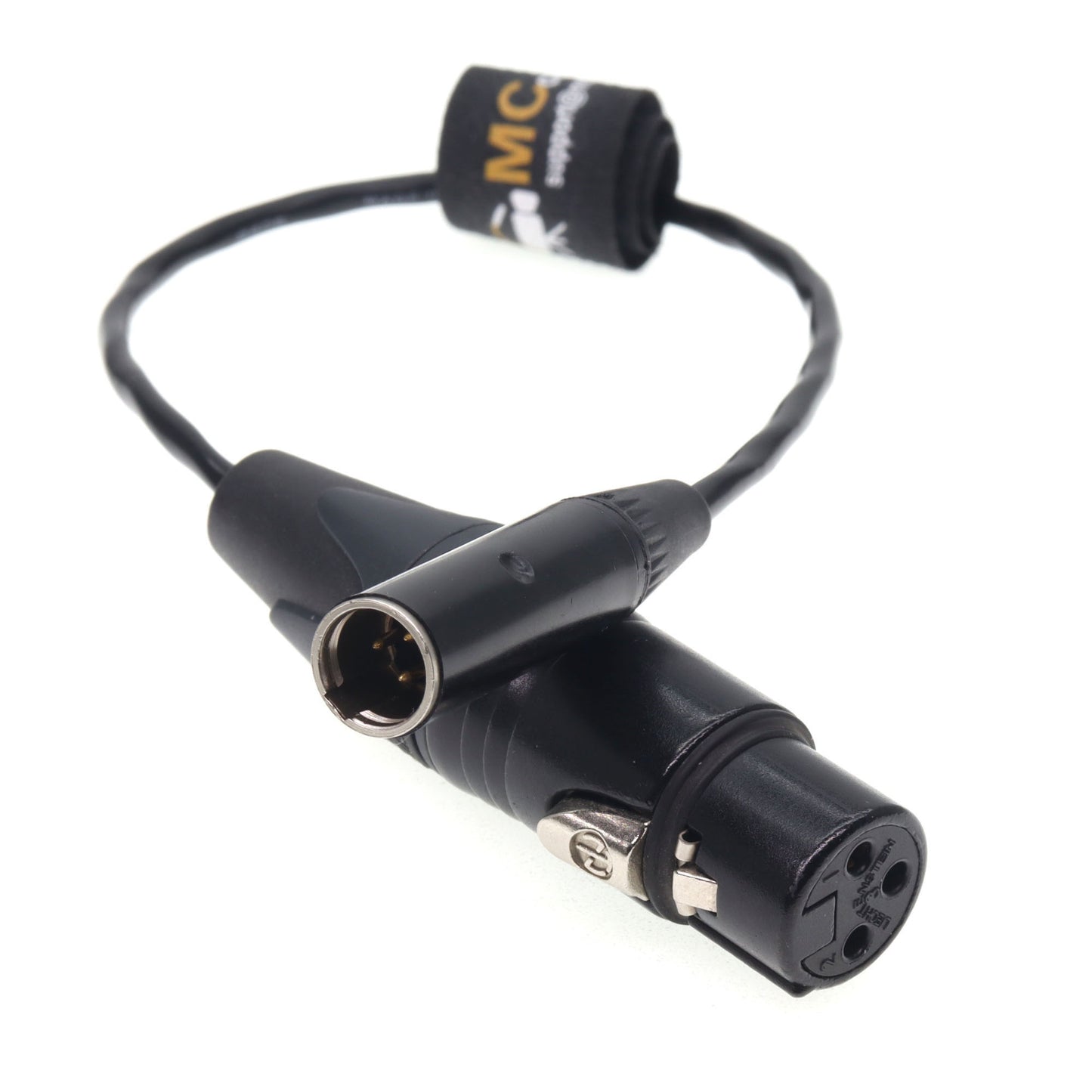TA3M Male to XLR 3 Pin Female Audio Cable for Canon C70, BMPCC 4K 6K Pro Camera Video Assist