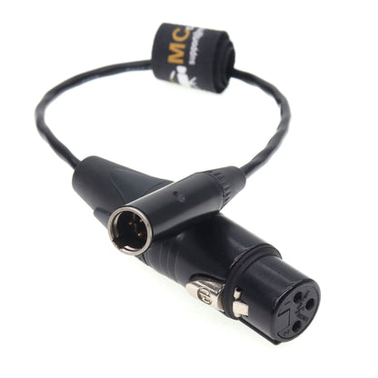 TA3M Male to XLR 3 Pin Female Audio Cable for Canon C70, BMPCC 4K 6K Pro Camera Video Assist