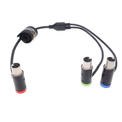 Low Profile TA5F To Double TA3F 5pin Female To 3pin Female Mini XLR Y-splitter Audio Cable for The Wisycom Receiver