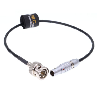 BNC Male to 0B 9 Pin Male Timecode Cable for Sound Devices Zaxcom for RED V-Raptor Komodo Camera