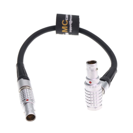 Right Angle 0B 2 Pin Male to Straight 0B 2 Pin Male Power Cable for Teradek Bond Compatible for DJI RS2/RS3 SmallHD Vaxis Blackmagic