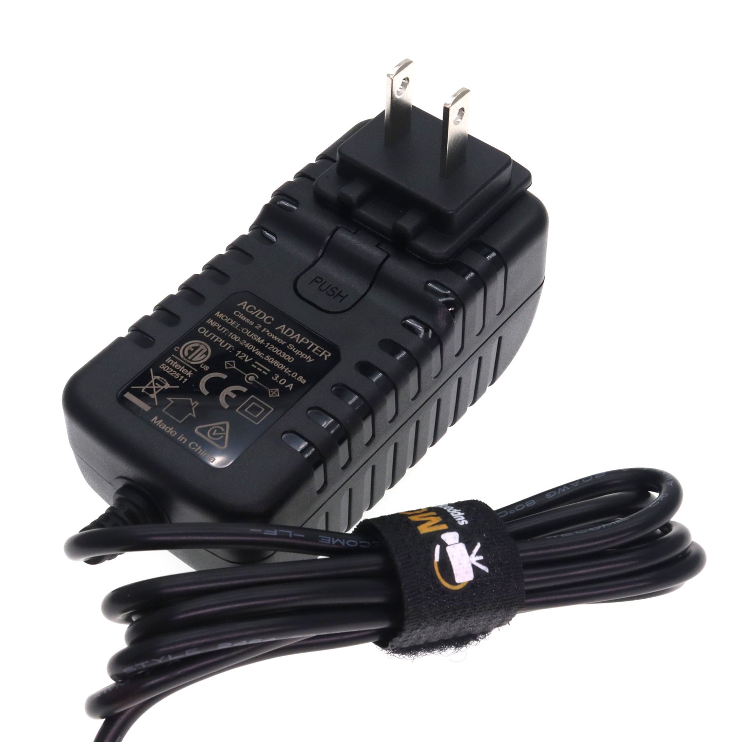 Sound Devices AC Power Adapter Cable, 100-240V to Hirose 4pin Male 12V 3A DC Output Power Cable
