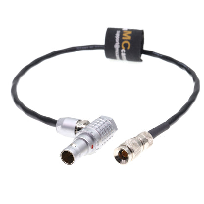 DIN 1.0/2.3 to Elbow 0B 5 Pin Timecode Cable for Ultrasync One for Sound Devices 633 Time Code Sync