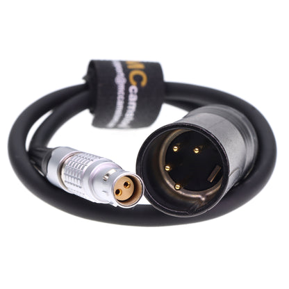 XLR 4 Pin Male to 2 Pin Female 12V Power Cable for RED Komodo 6K Camera
