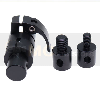 Boom Pole Quick Release System for PSC Microphone Sound Music Blimp Windshield with 3/8" 1/4" Screw Microphone Arm Handheld Boom Pole Mic Adapter
