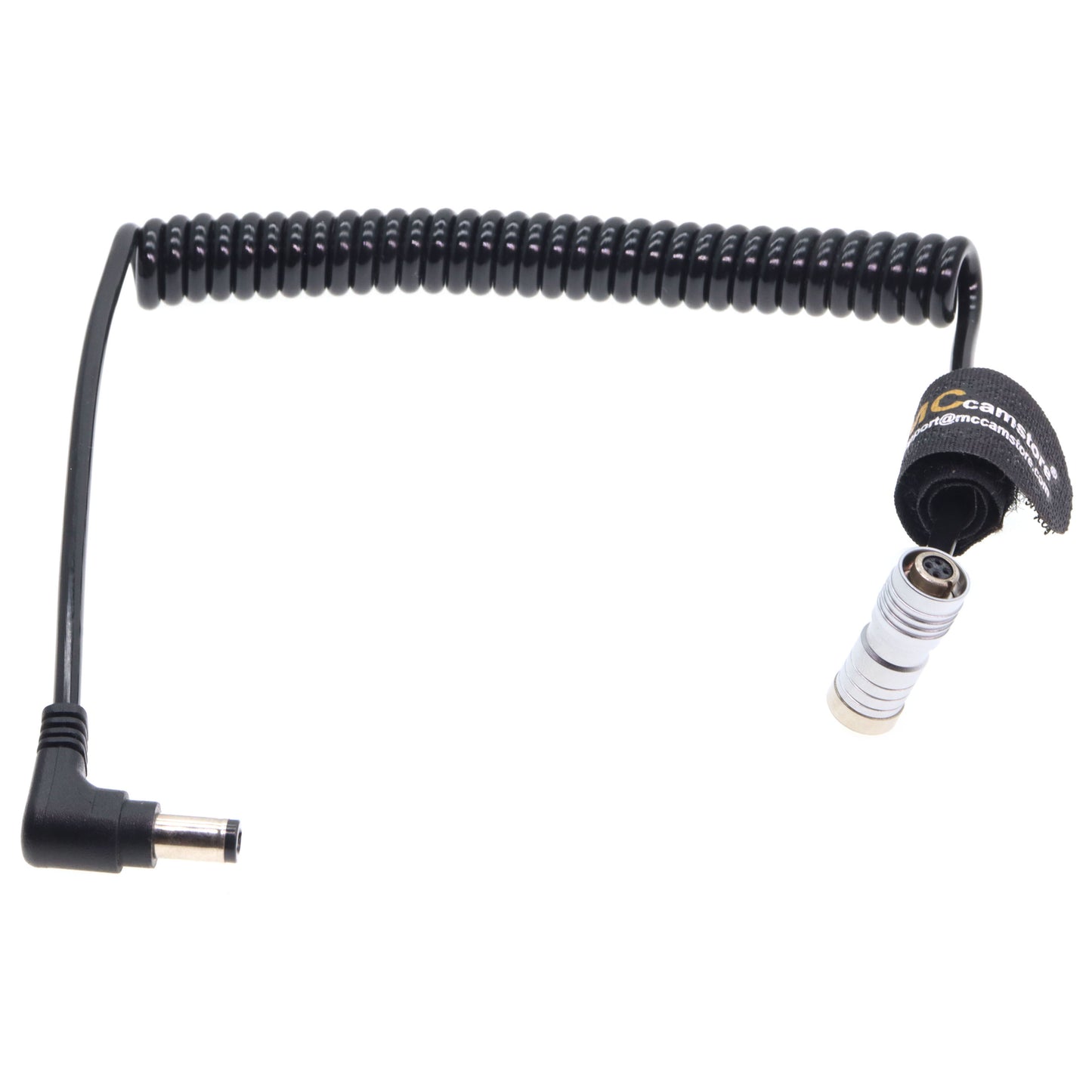 DC to 4Pin Female Connector Power Coiled Cable for Portkeys BM5/BM5WR/BM7/HS7T/HH7 monitor