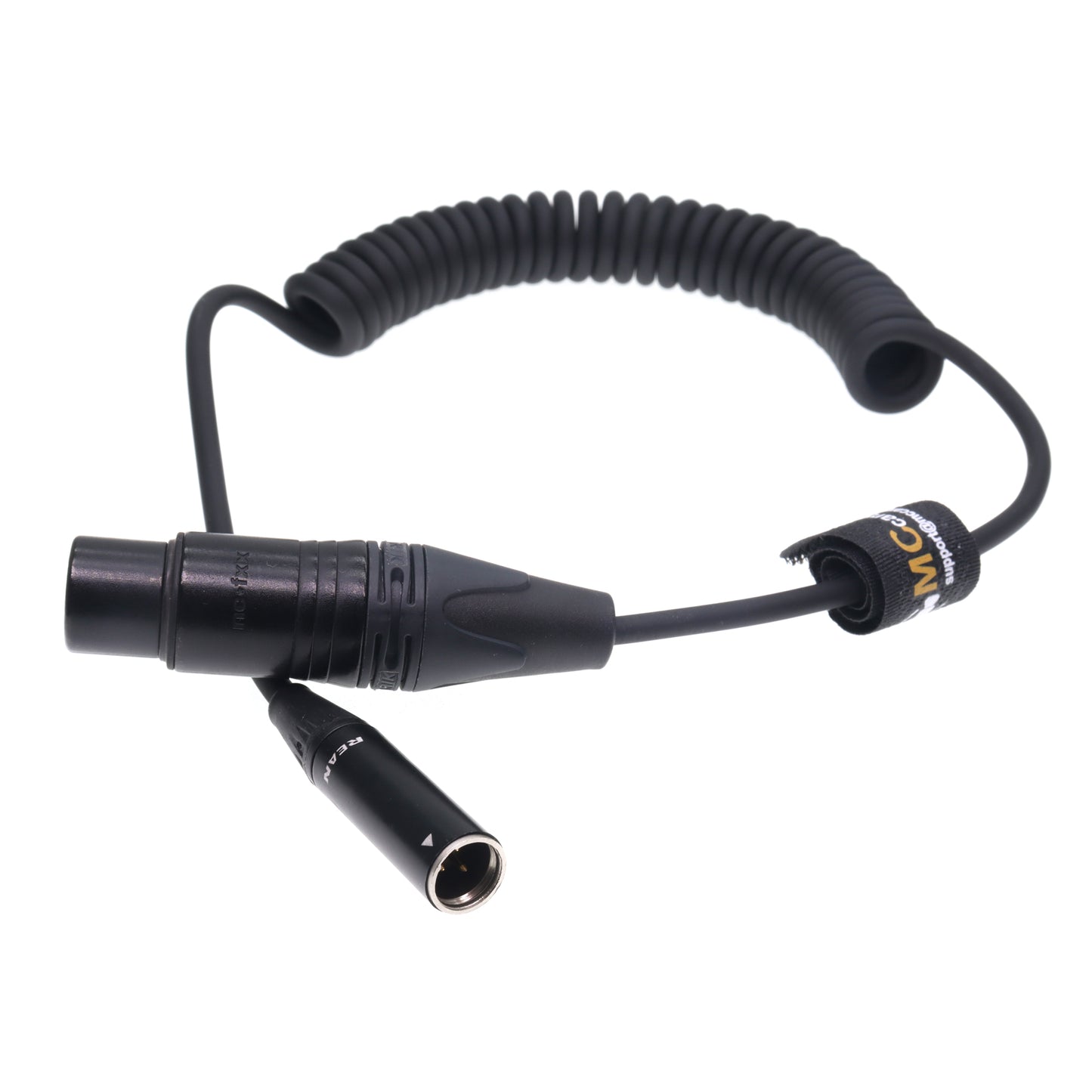 TA3M Mini XLR 3pin to XLR 3 Pin Female Coiled Cable for Blackmagic Pocket Cinema Camera for BMPCC4K/6K Ultrasoft