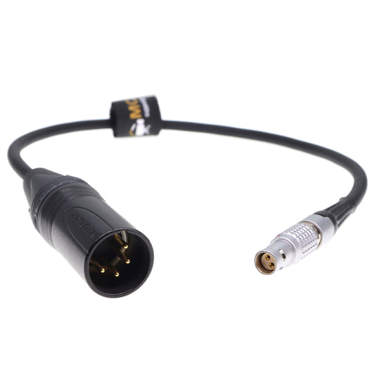 XLR 4 Pin Male to 2 Pin Female 12V Power Cable for RED Komodo 6K Camera