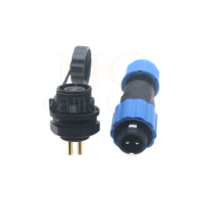 SD13 IP68 Waterproof Connector, 1 2 3 4 5 6 7 pin, Panel mount / Inline docking Aviation Power Connector