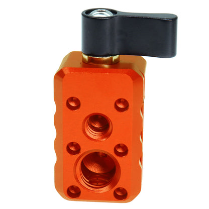Quick Release NATO Clamp with 1/4"-20 3/8"-16 Thread for Cold Shoe Monitor Support Standard NATO-Clamp for Camera Cage Friction Arm Ballhead Monitor Mount