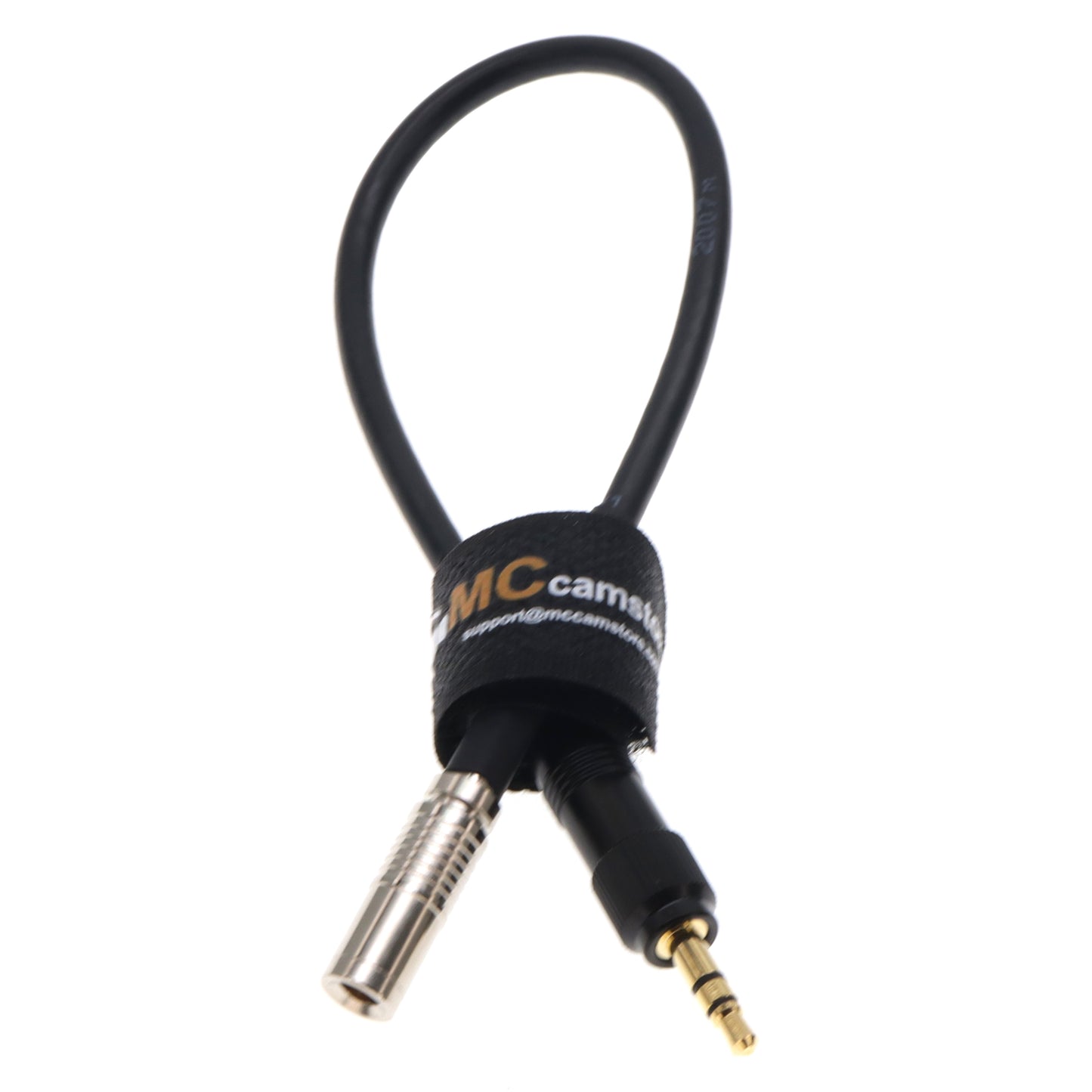 Timecode Cable TRS 3.5mm Locking to DIN 1.0/2.3 for Canon R5C Camera for Deity TC-1