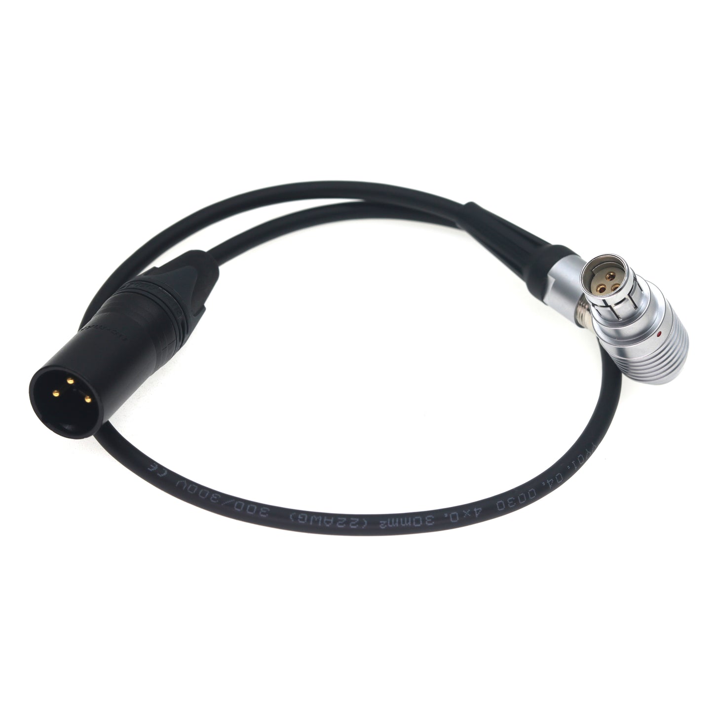 XLR 3 Pin Male to FI 3 Pin Female Power Cable for Phantom VEO High Speed Camera BATTERY BACK UP DC INPUT 20 - 28V DC