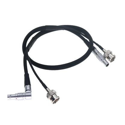 2 in 1 cable, ARRI Alexa /RED/ SONY Camera 0B 2pin Male to Rotatable 2pin Male Teradek power cable with 3G SDI HD Pigtail Video Cable