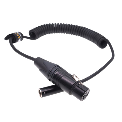 TA3M Mini XLR 3pin to XLR 3 Pin Female Coiled Cable for Blackmagic Pocket Cinema Camera for BMPCC4K/6K Ultrasoft
