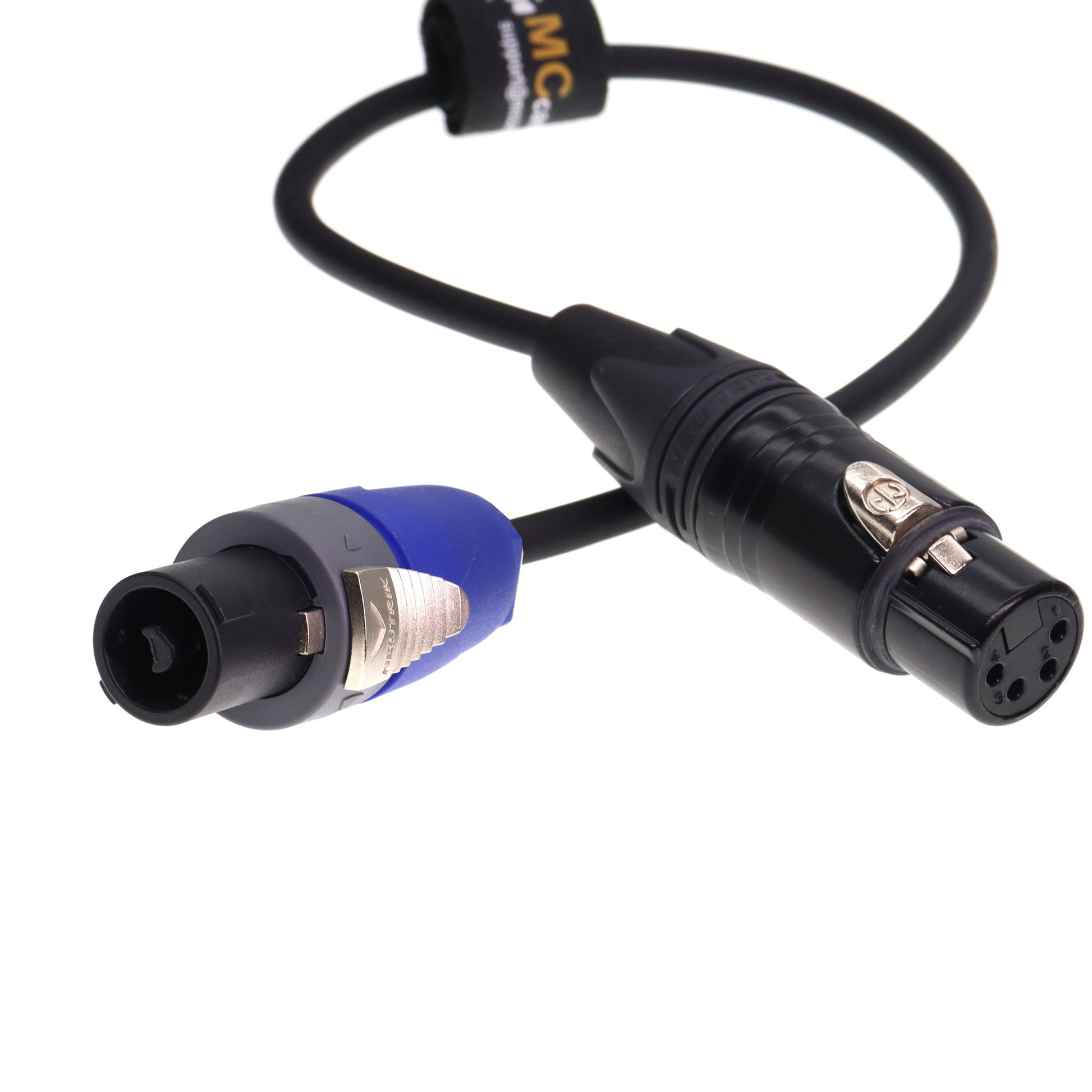 NL2FX 2 Pin to NEUTRIK XLR Female 4 Pin Power Cable