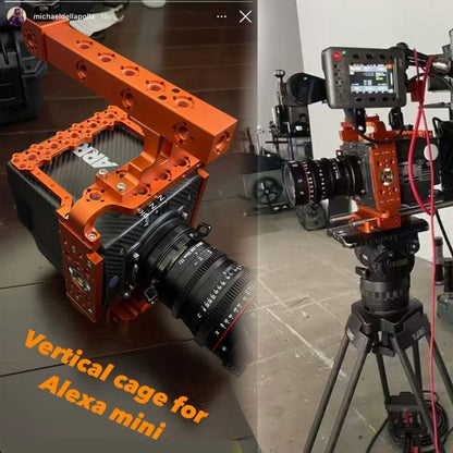 Top Handle Grip Vertical cage for ARRI mini miniLF, Camcorder Video Cage Rig Kit Film Making Movie System with Top Handle