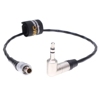 Timecode Cable from Tentacle Sync for Wisycom MTP60 for Zaxcom ZFR 400 Right Angle 3.5mm TRS to FVB 00 3 Pin Male