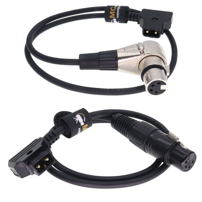XLR 4 Pin Female to D Tap Power Cable for Sony Venice F55 SXS Camera for Practilite 602 DSLR Camcorder