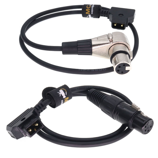 XLR 4 Pin Female to D Tap Power Cable for Sony Venice F55 SXS Camera for Practilite 602 DSLR Camcorder