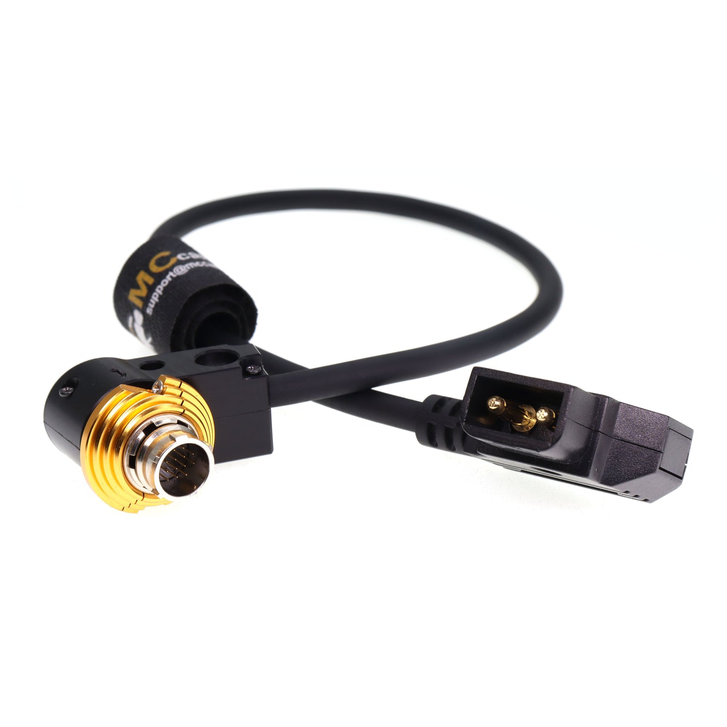 D tap to Right Angle 20-Pin Hirose Power Cable for Fujinon Cabrio Lens Servo Motor